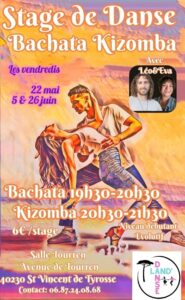 Stage Bachata Kizomba chez Land&rsquo; Danses