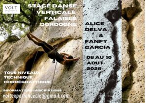 STAGE DE DANSE VERTICALE EN FALAISES / AOUT