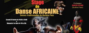 stage de danses traditionnelles du Burkina Faso