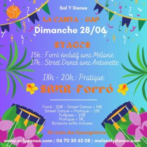 Stage de Forro, Street Dance et Pratique à la Casita – Gap