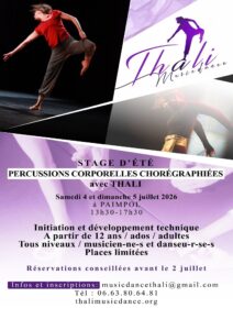 Stage de Percussions corporelles chorégraphiées avec Thali