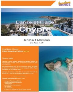Stage d&rsquo;été – Danse et plage à Chypre