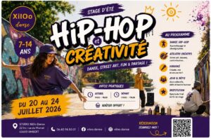Stage d&rsquo;été Hip-Hop & Créativité (7-14 ans) | XilOo Danse
