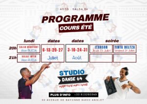 STAGE D’ÉTÉ SALSA 2026 à STUDIO DANSE 64 ☀️