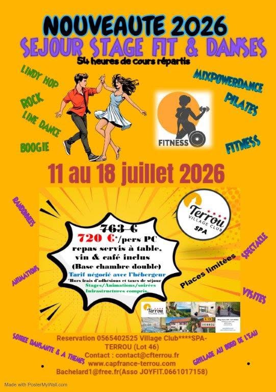 Stage Fit & Danses Terrou (46 lot)