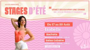 Stage intensif 🌞 BACHATA ET/OU SALSA • Isabelle