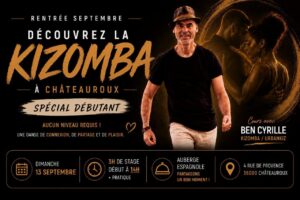 💥 STAGE INTENSIF KIZOMBA spécial DÉBUTANT – CHÂTEAUROUX 💥