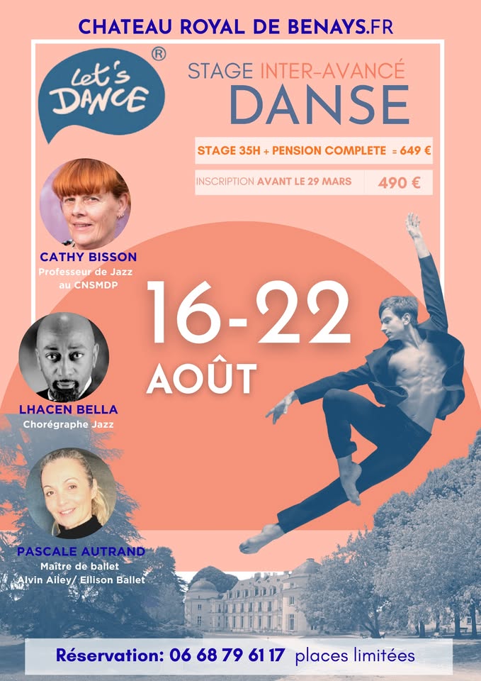 STAGE LET’S DANCE – CHÂTEAU ROYAL DE BENAYS ✨