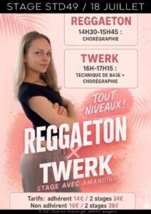 Stage Reggaeton et Twerk- Samedi 18 Juillet avec Amandine