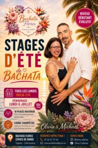 ✨🌺Stages d’été Bachata Flores 🌺✨
