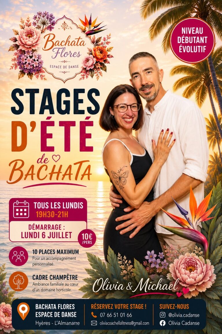 ✨🌺Stages d’été Bachata Flores 🌺✨