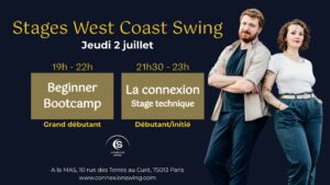 Stages West Coast Swing avec Lucie & Fabien