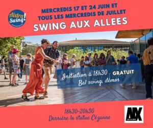Swing aux Allées chaque mercredi du 17 juin au 29 juillet inclut
