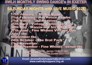 Swing Dances in Exeter – LIVE MUSIC!