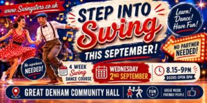 Swingsters Step into Swing – 4 week beginners Swing Dance Course