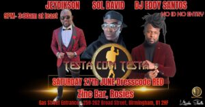 ★TestaComTesta★SAT 27th June 2026★Zinc Bar★Jeydikson★Sol David★DJ Eddy Santos