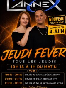 🔷TOUS LES JEUDIS🔷JEUDI FEVER🔷COUR SALSA/ BACHATA🔷