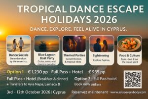 🌴 TROPICAL DANCE ESCAPE HOLIDAYS 2026 — CYPRUS ☀️