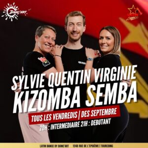 Vendredi – Cours de Kizomba / Semba à Tourcoing avec Sylvie Quentin Virginie