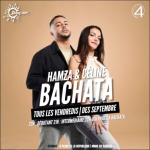 Vendredi – Cours & Soirée Bachata à Mons en Baroeul avec Céline & Hamza