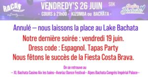 Vendredy&rsquo;s « 26 JUIN » Annecy