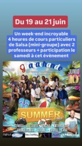 week-end Salsa Barcelone du 19 au 21 juin
