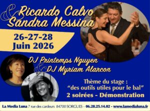Week-end Tango Milonguero avec Ricardo Calvo et Sandra Messina