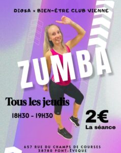 ZUMBA – TOUS LES JEUDIS- DIOSA
