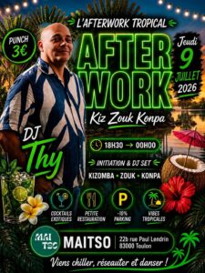 AFTER WORK KZK place du Konpa – Dj Thy