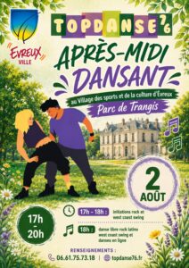 Après-midi dansant 2 aout Domaine de Trangis Evreux