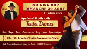 Après-midi Toutes Danses dimanche 30 Aout à Rocking&rsquo;hop