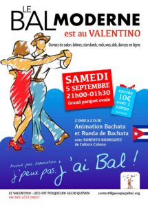 Bal Moderne au Valentino, animation Rueda de Bachata