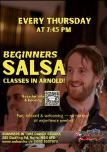 Beginners & Improvers Salsa in Arnold / Gedling ★ No Experience Needed ★ Every Thursday