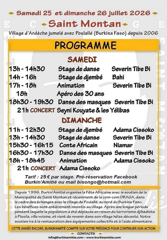 BURKINAMITIÉ FÊTE SES 30 ANS !!!!!