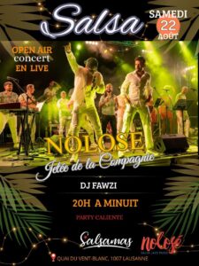 concert live Nolose a la Jetée de a Compagnie avec Salsamas et Dj Fouzi