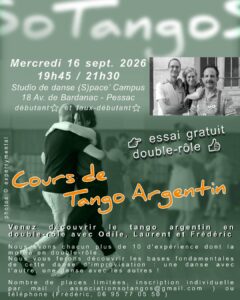 Cours de Tango Argentin