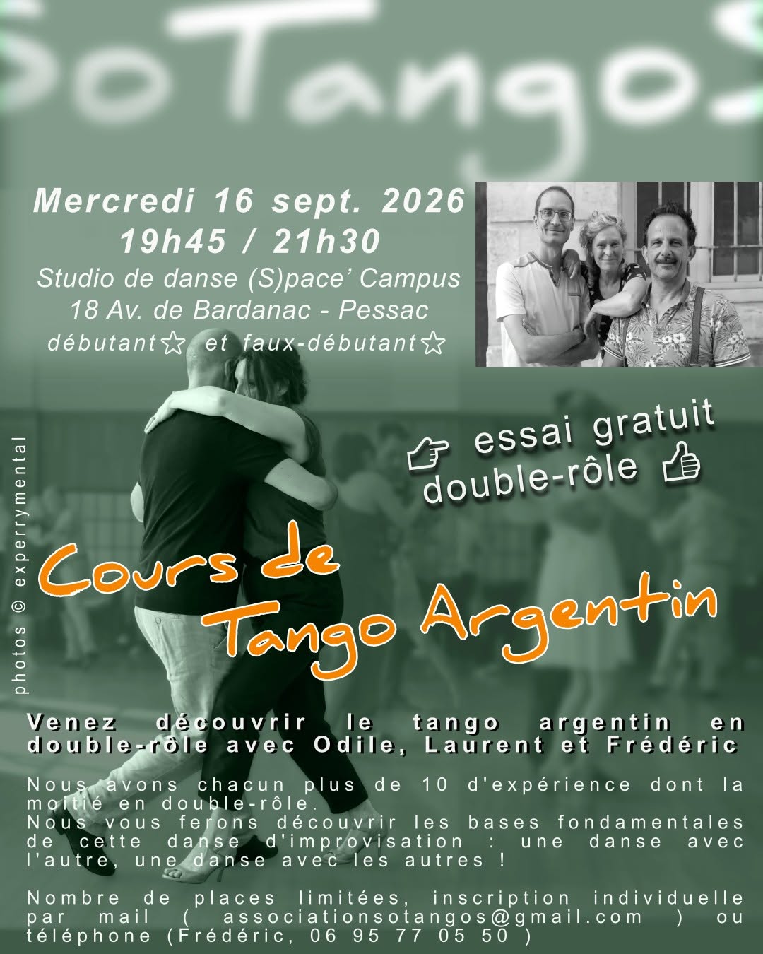 Cours de Tango Argentin