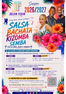 Cours Réguliers de Salsa Cubaine et Portoricaine, Bachata, Kizomba et Semba
