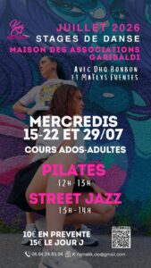 Danse et fitness – Pilates & Street Jazz – Nice