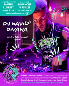 Ecstatic Dance Paris • DJ Navid Divana • Samedi 27 Juin • Danse libre & consciente