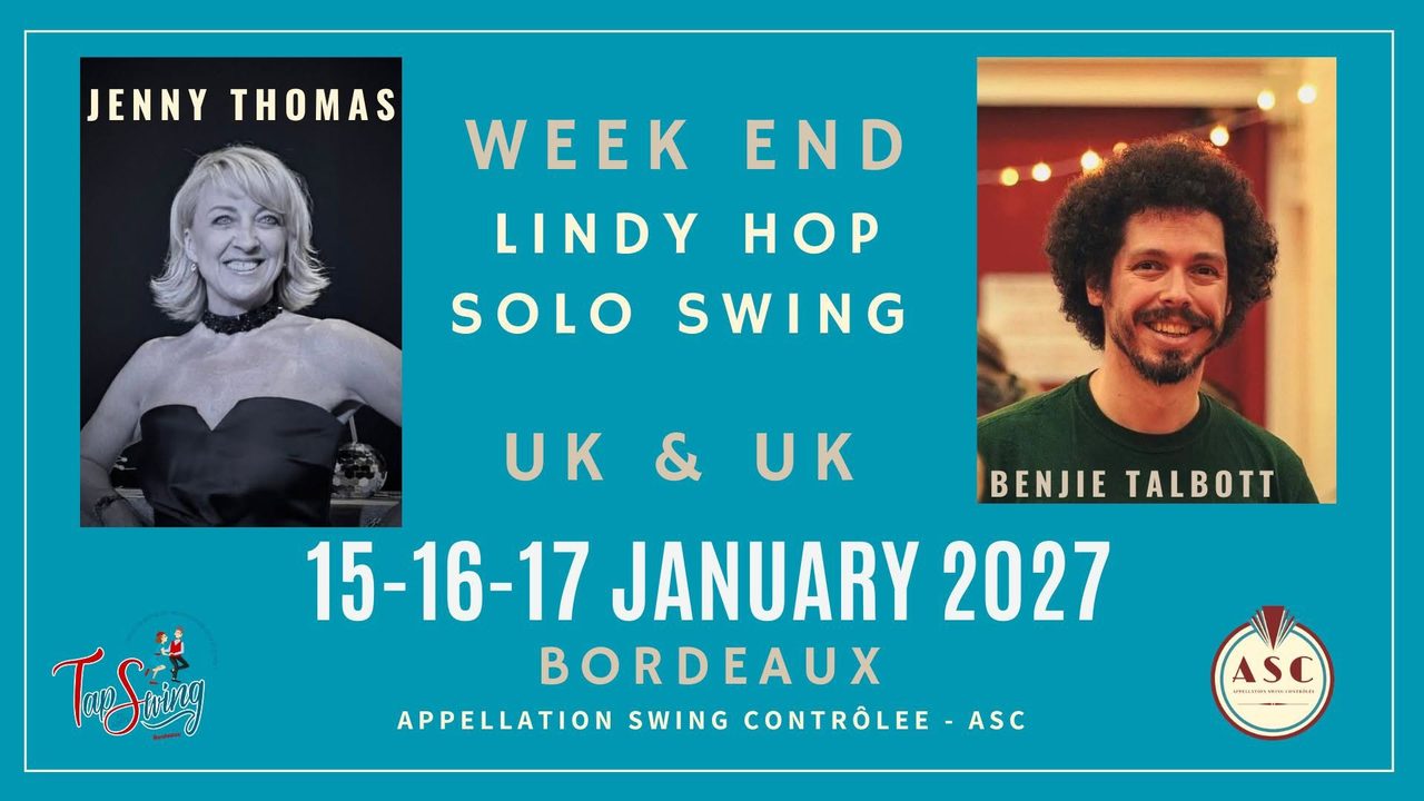 Festival ASC – LINDY HOP & SOLO SWING – JENNY THOMAS & BENJIE TALBOTT (UK) – Swing dance – Bordeaux