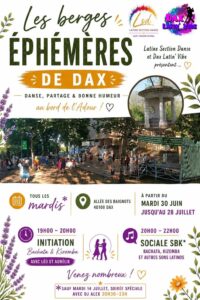 Initiation bachata/kizomba et sociale SBK – Berges Éphémères SBK