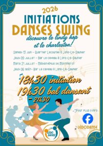 Initiations Danses Swing de l&rsquo;été ☀️ Avec Antoine – Lédodanse