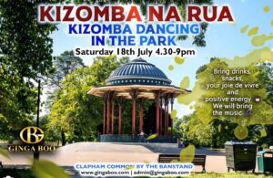Kizomba Na Rua – London – Kizomba Dancing in the Park Clapham Common by the bandstand