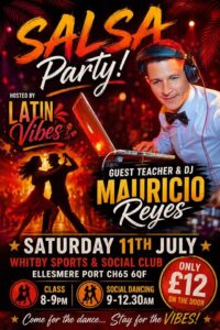 Latin Vibes presents Mauricio Reyes @ Whitby Sports & Social Club CH65 6QF