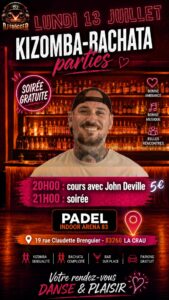 Lundi Kizomba-Bachata parties (summer 1/2)