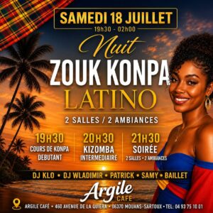 Nuit Zouk Konpa + Latino