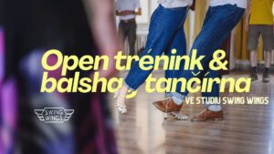 Open trénink a balshag tančírna ve studiu