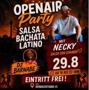 🎉 OPENAIR PARTY – Salsa • Bachata • Latino 🎉