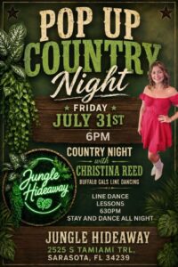 POP UP COUNTRY NIGHT JUNGLE HIDEAWAY